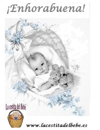 Cesta Chocolat Baby Azul