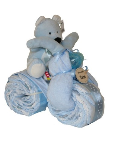 Triciclo de Pañales Azul 