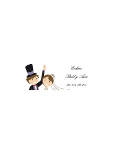 Lote 33 etiquetas adhesivas boda
