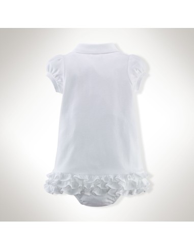 Vestido Ralph Lauren tipo polo en color blanco