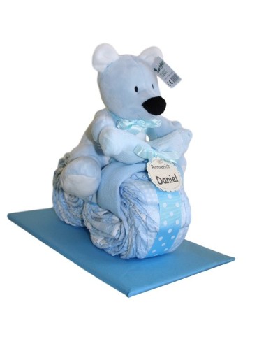 Moto de Pañales Azul 