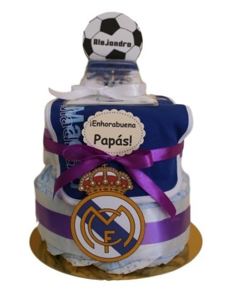 Tarta de pañales Dodot Real Madrid