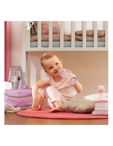 Béaba Biberón Polipropeno Lunares Pastel 240 ml