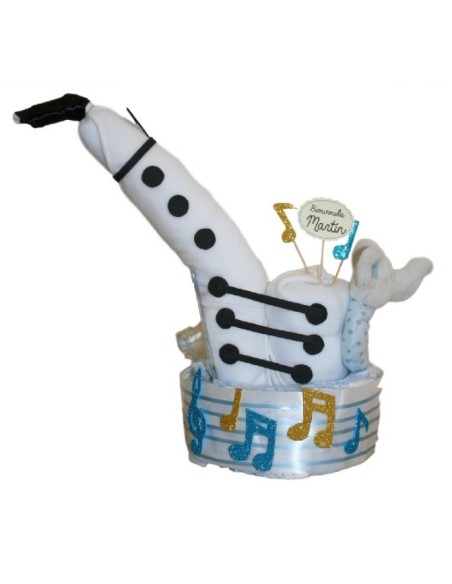 Tarta de pañales Saxofón
