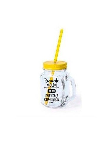 JARRA CRISTAL CON CAÑA "RECUERDO MOLÓN"