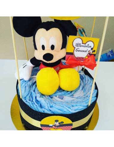 Canasta Globo de Regalo con Diseño de Mickey o Minnie