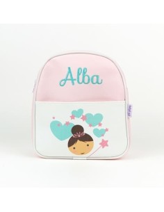 Mochila escolar hada personalizada nombre