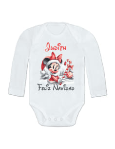 Body personalizado Minnie Navidad