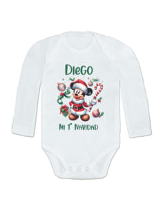 Body personalizado Mickey Navidad