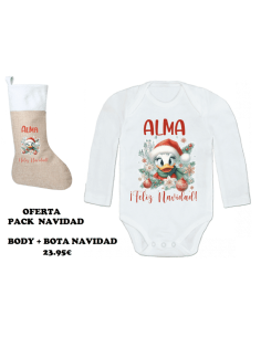 Pack bota + body Navidad Daisy