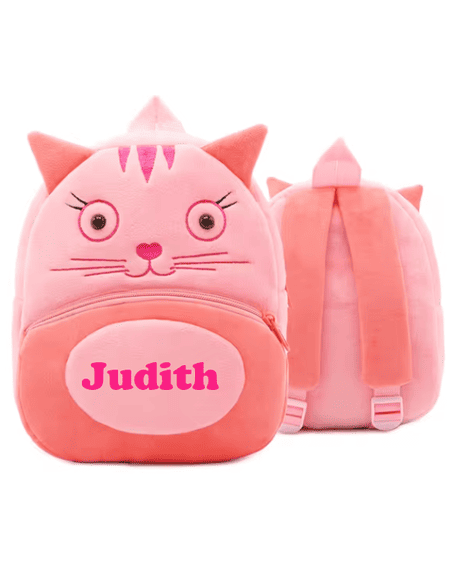 Mochila gata personalizada