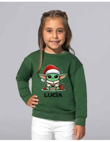 Sudadera infantil unisex Baby Yoda Navidad