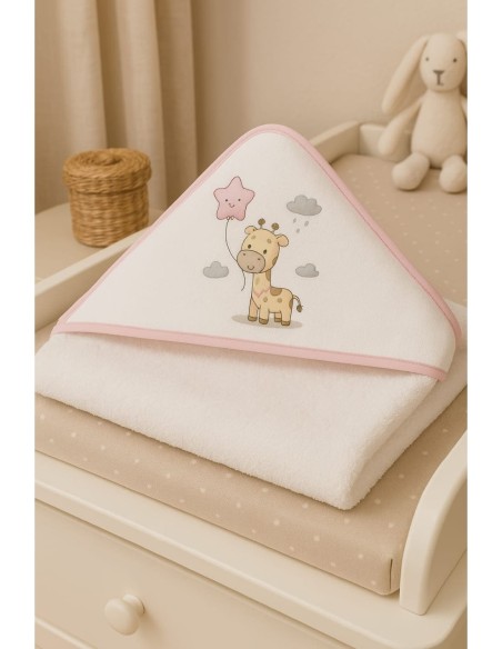 Capa de baño algodón rizo portugués jirafa