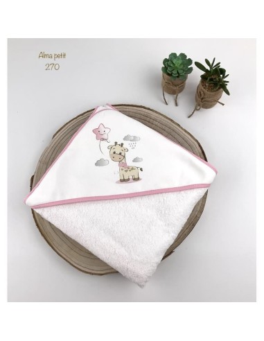 Capa de baño algodón rizo portugués jirafa