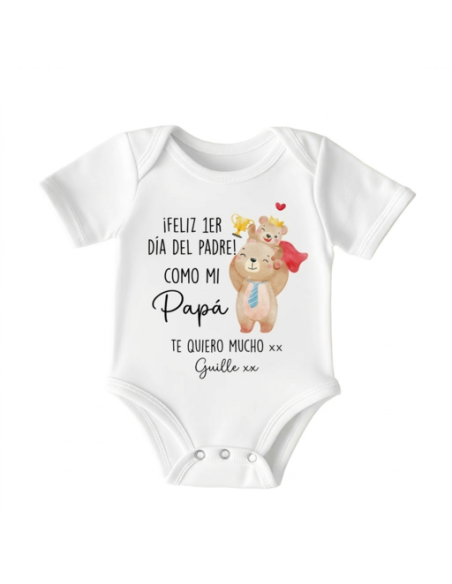 Body Primer día del Padre Ositos Superhéroe